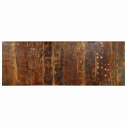 Tête de lit bois massif récupéré 140 cm, style vintage — Augustin