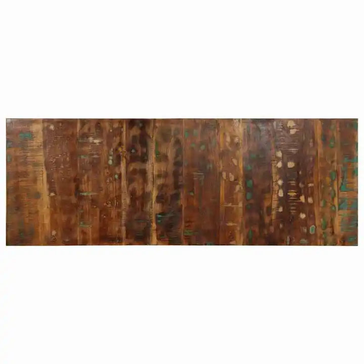 Tête de lit bois massif récupéré 140 cm, style vintage — Augustin