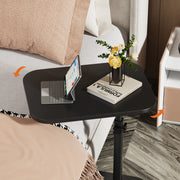 Jules — table basse en C réglable, usage laptop