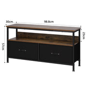 Meuble TV design bois clair détail
