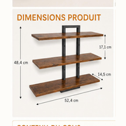 Étagère flottante 3 niveaux — dimensions produit