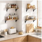 Étagère bois multifonction — ambiance cuisine
