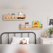 Set 2 étagères enfants — ambiance chambre enfants