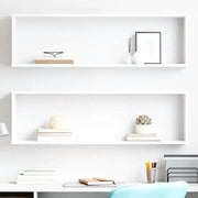 Noé — set de 2 étagères murales cubes blanches, vue produit